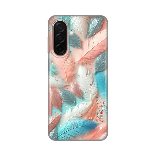 Silikonska futrola - maska print za Samsung A266 Galaxy A26 5G Pastel Feathers.