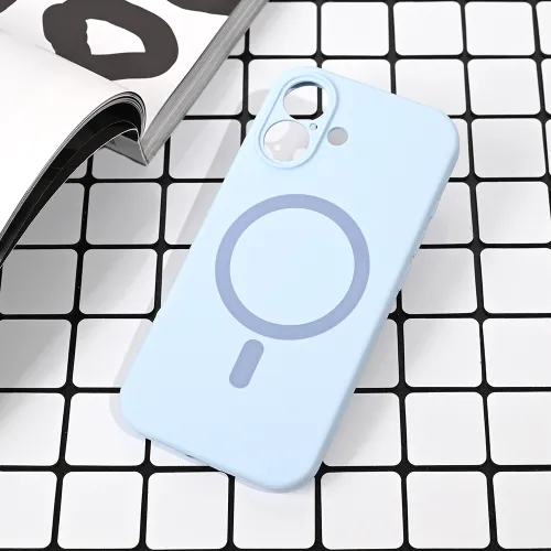 Futrola - maska Magsafe Pure color za iPhone 17 6.3 svetlo plava.