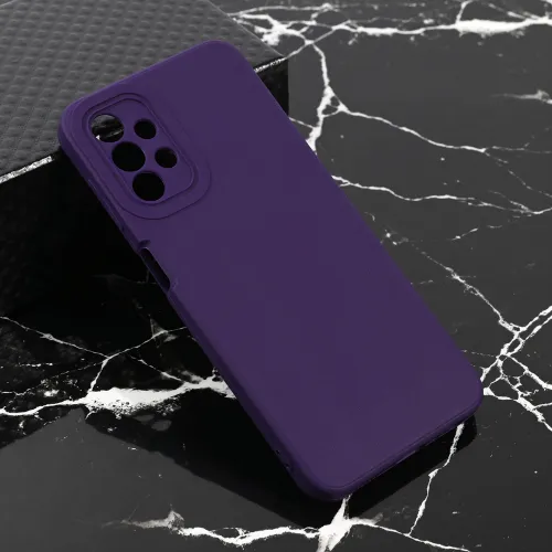 Futrola - maska Teracell Giulietta za Samsung A135 Galaxy A13 4G mat tamno ljubicasta.