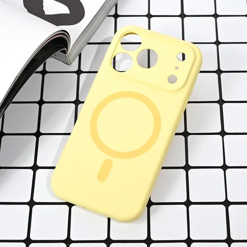 Futrola - maska Magsafe Pure color za iPhone 17 Pro 6.3 zuta.