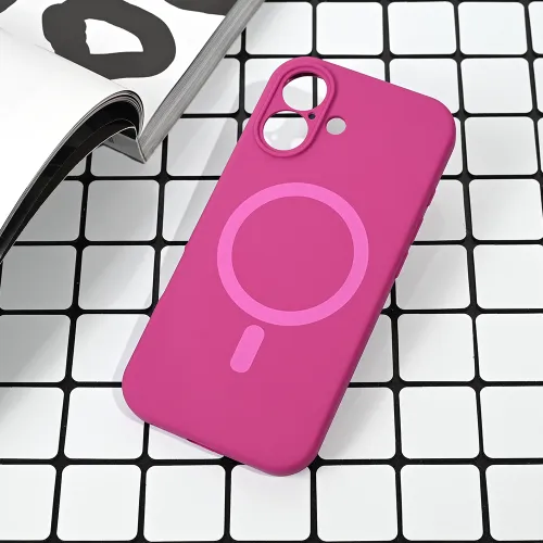 Futrola - maska Magsafe Pure color za iPhone 17 6.3 tamno pink.
