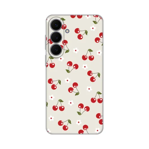 Silikonska futrola - maska print za Samsung S731B Galaxy S25 Fe Cherry and Flowers.