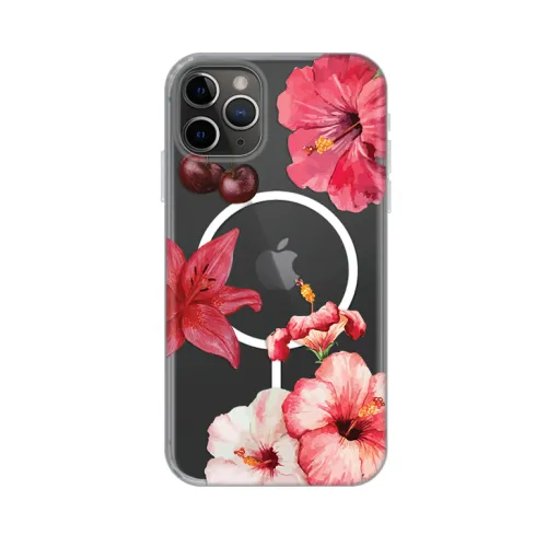 Futrola - maska print Magsafe za iPhone 11 Pro 5.8 Hibiscus.