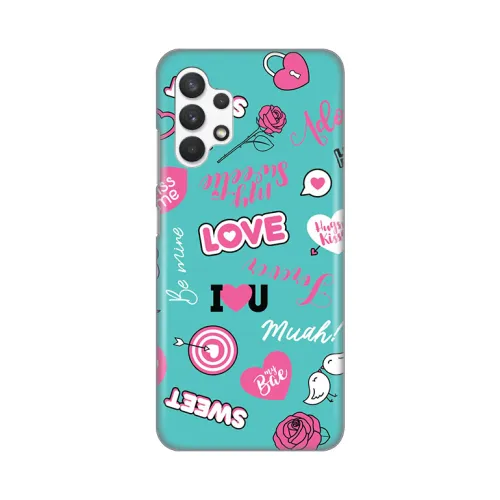 Silikonska futrola - maska print za Samsung A325 Galaxy A32 4G Love.