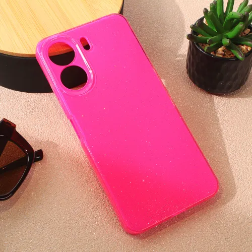 Futrola - maska Sparkle Dust za Xiaomi Redmi 13C pink.
