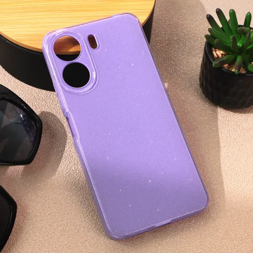 Futrola - maska Sparkle Dust za Xiaomi Redmi 13C ljubicasta.