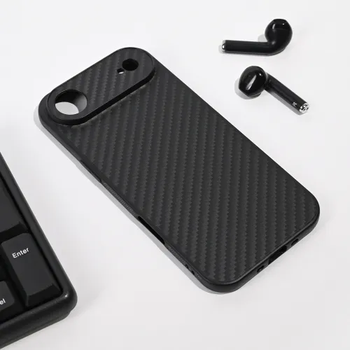 Futrola - maska Carbon fiber za iPhone 17 Air 6.6 crna.