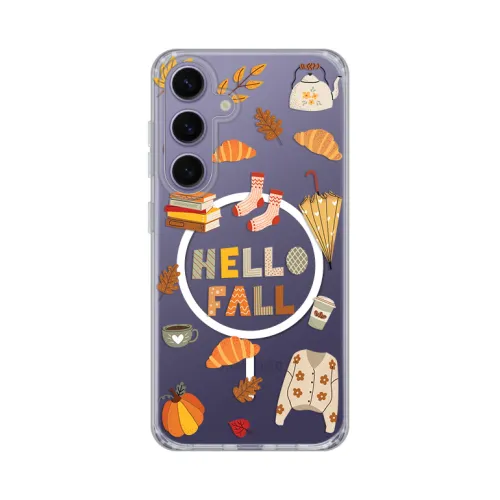 Futrola - maska print Magsafe za Samsung S921B Galaxy S24 Hello Fall.