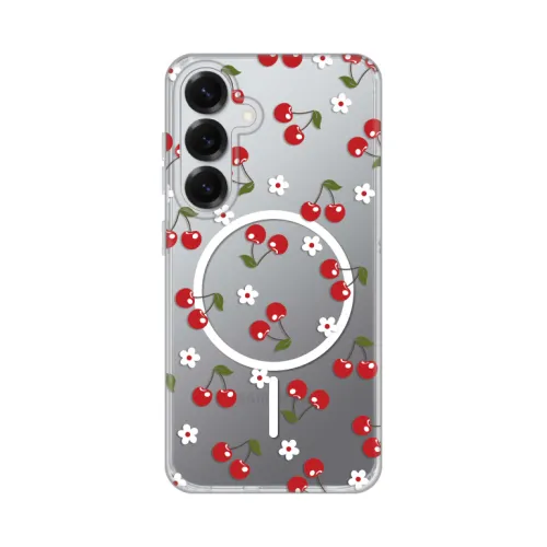 Futrola - maska print Magsafe za Samsung S931 Galaxy S25 Cute Cherries.