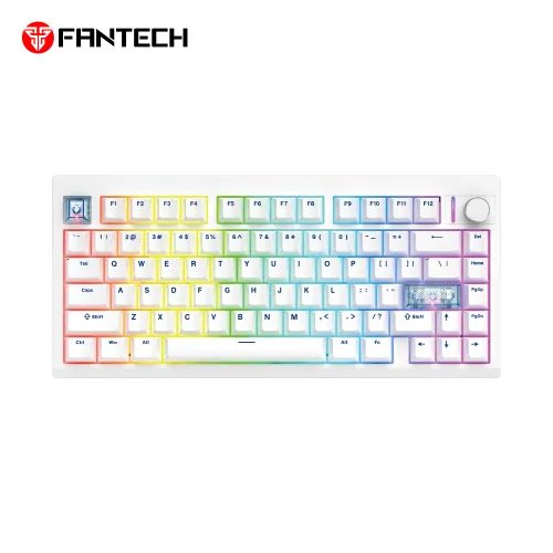 Tastatura Mehanicka Gaming Fantech MK921 Maxfit 8 Wireless white white switch.