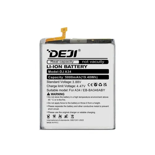 Baterija za Samsung Galaxy A34 5G 5G 5000 mAh Deji (EB-BA346ABY) (MS).