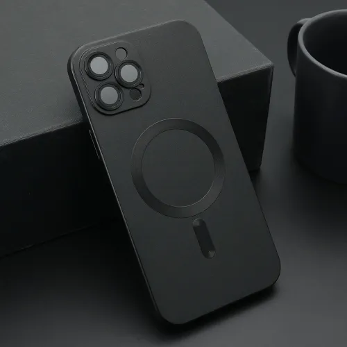 Futrola - maska ELEGANT MAGSAFE za iPhone 12 Pro Max (6.7) crna (MS).