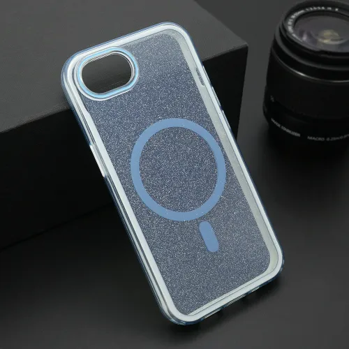 Futrola - maska CRYSTAL MagSafe za iPhone 16E (6.1) plava (MS).