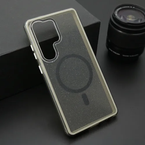 Futrola - maska CRYSTAL MagSafe za Samsung S938 Galaxy S25 Ultra 5G crna (MS).