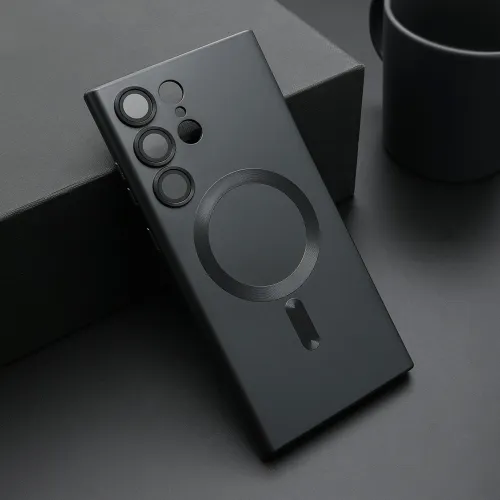 Futrola - maska ELEGANT MAGSAFE za Samsung Galaxy S23 Ultra 5G crna (MS).