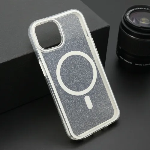 Futrola - maska CRYSTAL MagSafe za iPhone 13 (6.1) bela (MS).