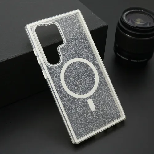 Futrola - maska CRYSTAL MagSafe za Samsung S928 Galaxy S24 Ultra 5G bela (MS).