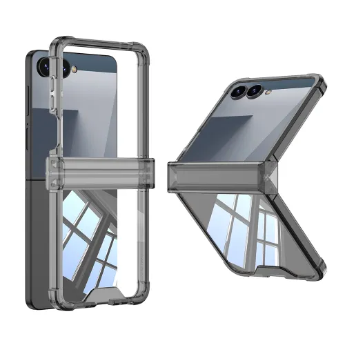 Futrola - maska Transparent COLOR LINE za Samsung F751B Galaxy Z Flip 7 5G crna (GKK case) (MS).