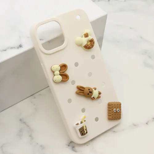 Futrola - maska TOY za iPhone 14 (6.1) bela (MS).