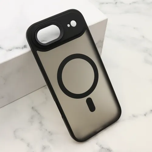 Futrola - maska SILKY MagSafe II za iPhone AIR (6.6) crna (MS).