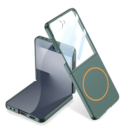 Futrola - maska SMOOTH MagSafe za Samsung F751B Galaxy Z Flip 7 5G zelena (GKK case) (MS).