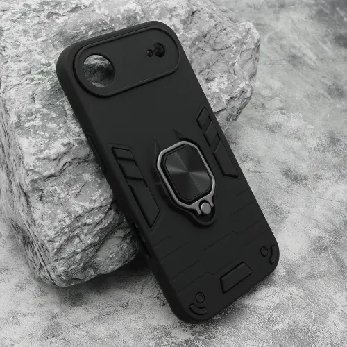 Futrola - maska Square ring za iPhone AIR (6.6) crna (MS).