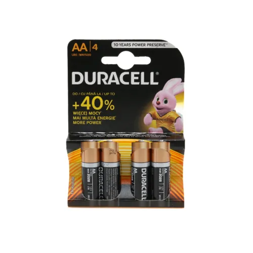 Baterija alkalna 1.5V AA LR6 blister 4/1 Duracell (MS).