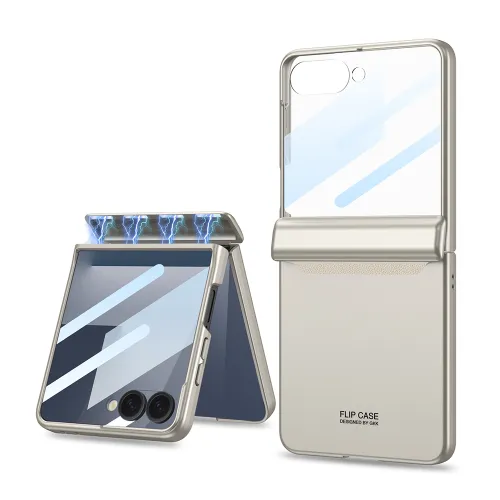 Futrola - maska SMOOTH LINE za Samsung F751B Galaxy Z Flip 7 5G titanijum (GKK case) (MS).