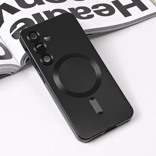 Futrola - maska Magsafe Chrome za Samsung S931 Galaxy S25 crna.