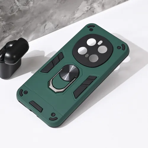 Futrola - maska Hard Ring za Huawei Honor Magic 7 Pro tamno zelena.