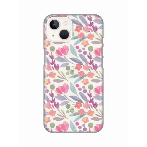 Silikonska futrola - maska print za iPhone 13 6.1 Watercolor Flowers.