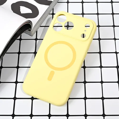 Futrola - maska Magsafe Pure color za iPhone 17 Pro Max 6.9 zuta.