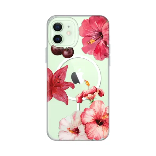 Futrola - maska print Magsafe za iPhone 12/12 Pro 6.1 Hibiscus.
