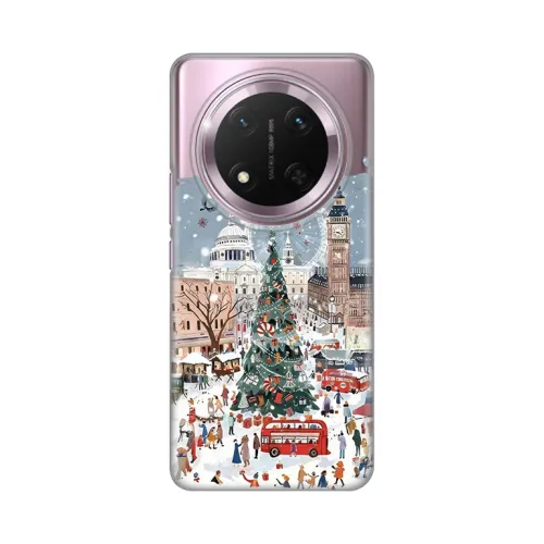 Silikonska futrola - maska print Skin za Huawei Honor Magic 7 lite Christmas Town.