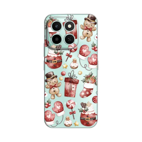 Silikonska futrola - maska print Skin za Huawei Honor X6c Cozy Christmas.