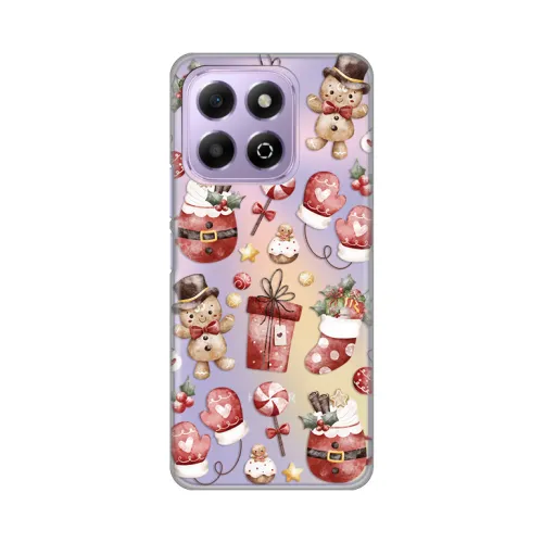Silikonska futrola - maska print Skin za Huawei Honor X6b Cozy Christmas.