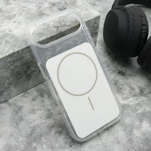 Futrola - maska AMBER SHINE MagSafe za iPhone 17 AIR (6.6) bela (MS).