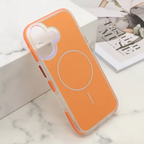 Futrola - maska AMBER RING MagSafe za iPhone 17 (6.3) narandzasta (MS).