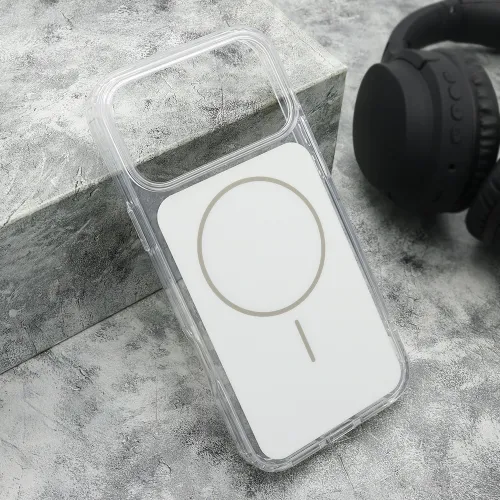 Futrola - maska AMBER SHINE MagSafe za iPhone 17 Pro Max (6.9) bela (MS).