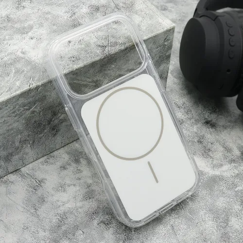 Futrola - maska AMBER SHINE MagSafe za iPhone 17 Pro (6.3) bela (MS).