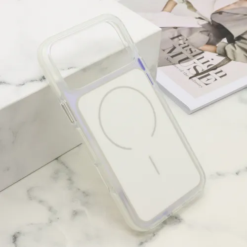 Futrola - maska AMBER RING MagSafe za iPhone 17 Pro Max (6.9) bela (MS).