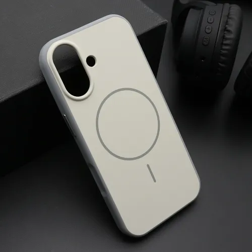 Futrola - maska CHROME MagSafe za iPhone 17 (6.3) bela (MS).