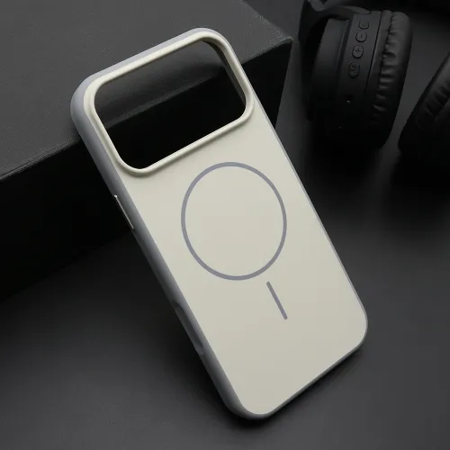 Futrola - maska CHROME MagSafe za iPhone 17 Pro Max (6.9) bela (MS).