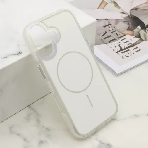 Futrola - maska AMBER RING MagSafe za iPhone 17 (6.3) bela (MS).