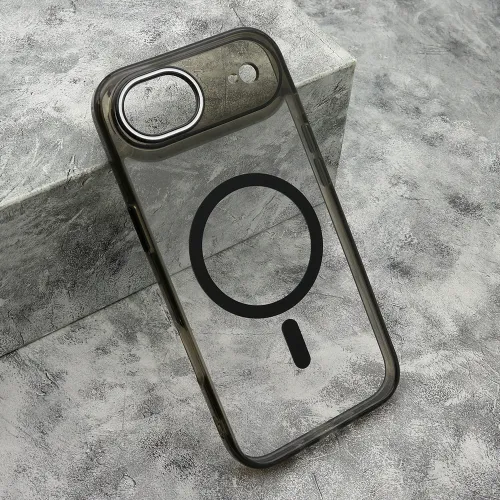 Futrola - maska COLOR RING MagSafe za iPhone AIR (6.6) crna (MS).