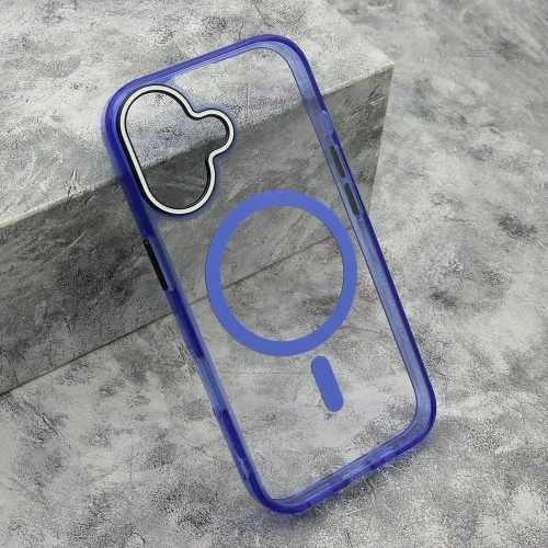 Futrola - maska COLOR RING MagSafe za iPhone 17 (6.3) plava (MS).