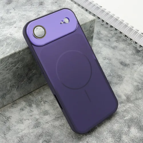 Futrola - maska COLOR METAL MagSafe II za iPhone AIR (6.6) ljubicasta (MS).