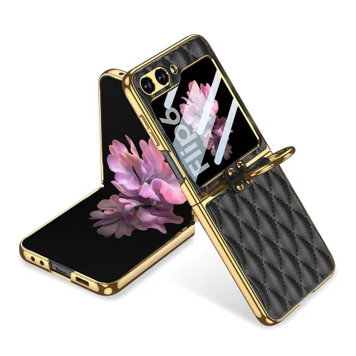 Futrola - maska RHOMBUS za Samsung F741B/F761B Galaxy Z Flip 6 5G/Z Flip 7 FE 5G crna (GKK case) (MS).