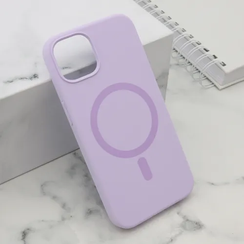 Futrola - maska PURE MagSafe za iPhone 14 (6.1) ljubicasta (MS).
