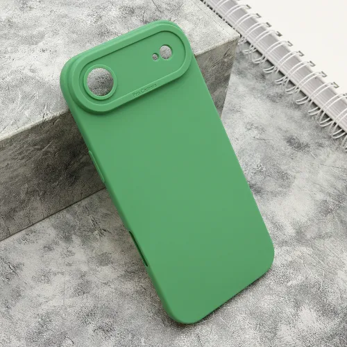 Silikonska futrola - maska Pro Camera za iPhone AIR (6.6) tamno zelena (MS).